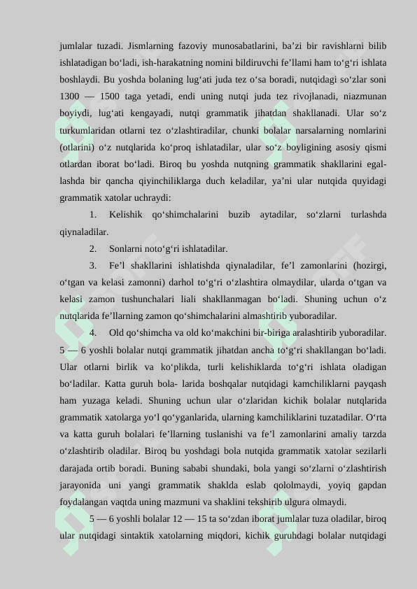 Maktabgacha yoshdagi bola nutqning grammatik shakillantirish metodikasi 6