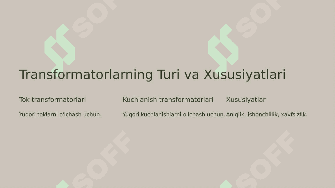 O'lchov Tok va Kuchlanish Transformatorlarining Montaji. 3