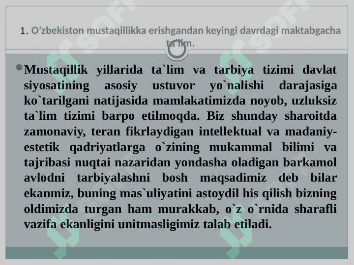 MAKTABGACHA TA’LIM TARBIYANING TASHKIL TOPISHI. 3