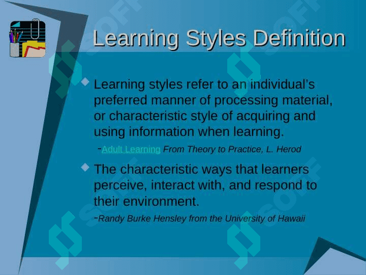 Styles, Strategies & Outcomes 2