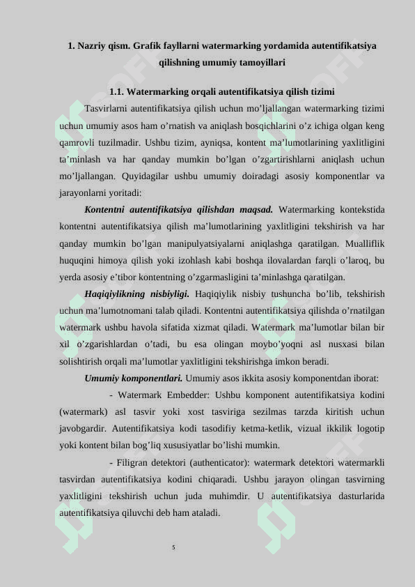 Watermarking Asosida Grafik Fayllarni Autentifikatsiyalash 1