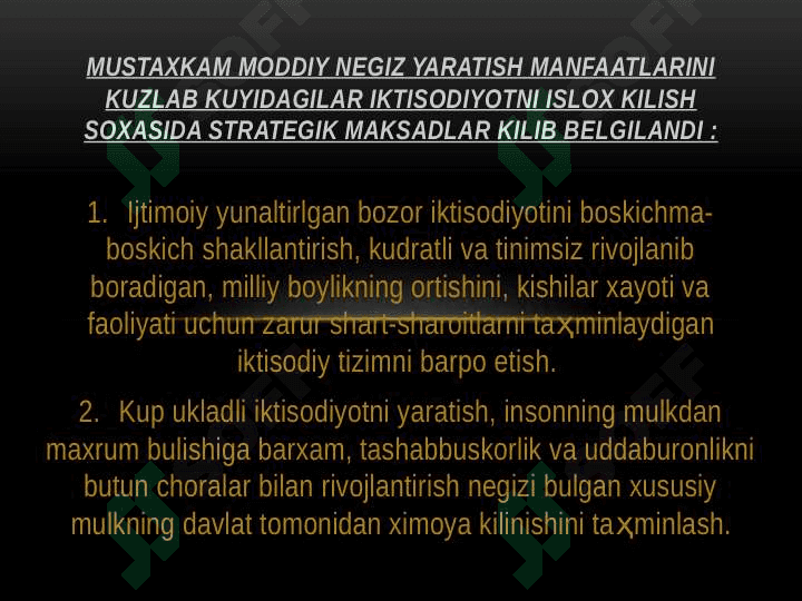 MUSTAQIL O‘ZBEKISTON DAVLATCHILIGI DAVLAT QURILISHI VA BOSHQARUVI 4