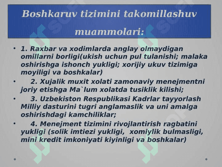 MUSTAQIL O‘ZBEKISTON DAVLATCHILIGI DAVLAT QURILISHI VA BOSHQARUVI 8