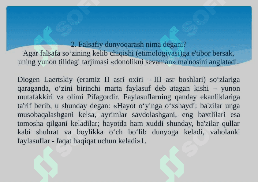 falsafa turmush tarzi va dunyoni anglash usuli ppt 5
