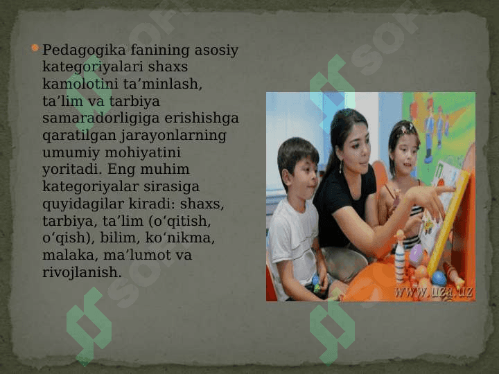 Pedagogika fanining asosiy kategoriyalari 3