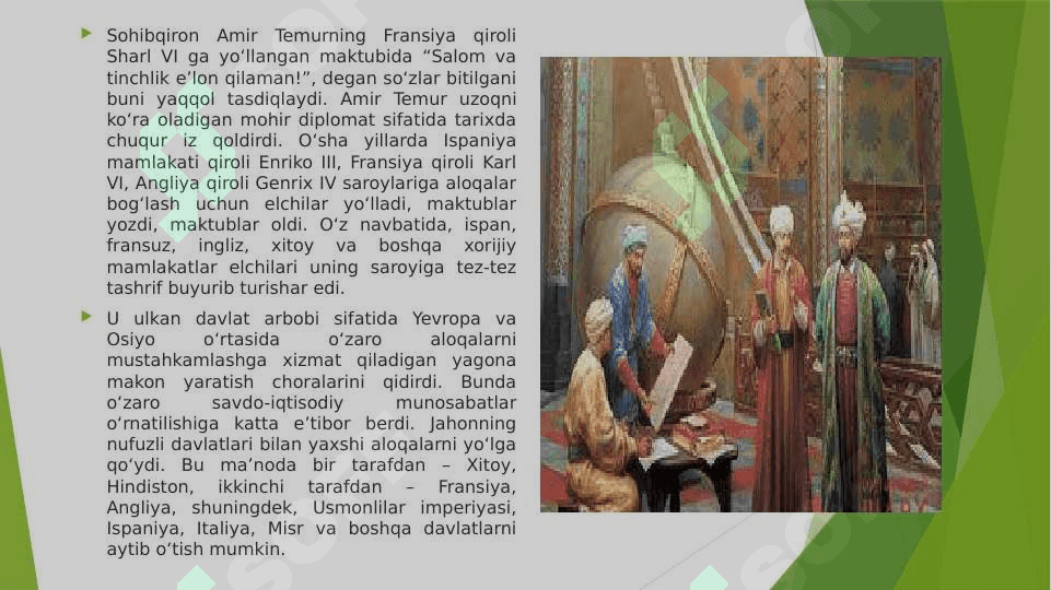 Amir  Temur  davri  diplomatikasi 4