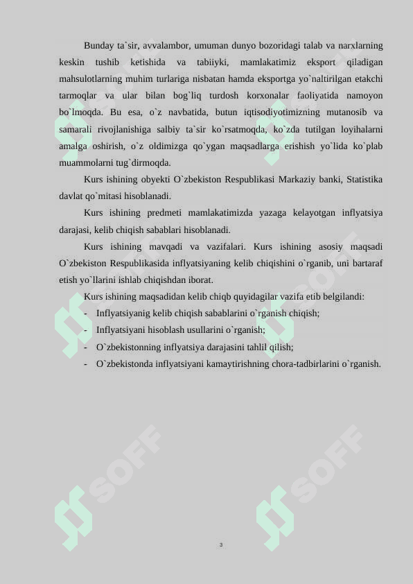 Inflyatsiya tushunchasi va uning iqtisodiy mazmun mohiyati 3