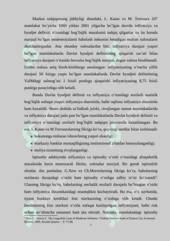 Inflyatsiya tushunchasi va uning iqtisodiy mazmun mohiyati 5