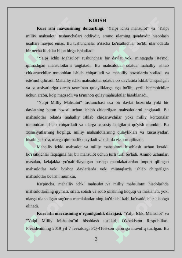 YALPI ICHKI MAHSULOT VA YALPI MILLIY MAHSULOTNI HISOBLASH USULLARI 3