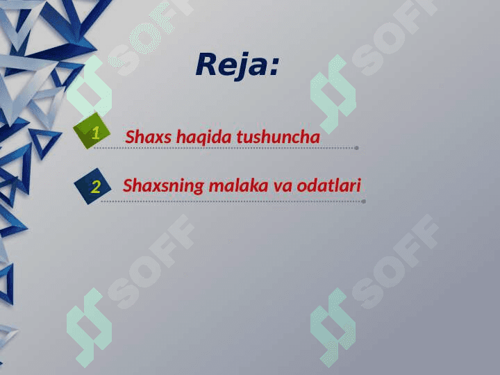 Ko'nikma malaka va odatlarning shakllanishi 2