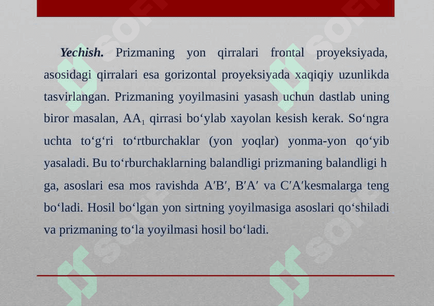 Ko'pyoqlilarning yoyilmalari va modellarini yasash 4