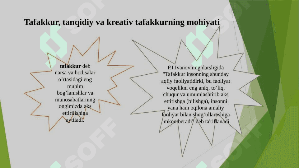 KREATIVLIK SIFATLARINI RIVOJLANTIRISH YO'LLARI 2