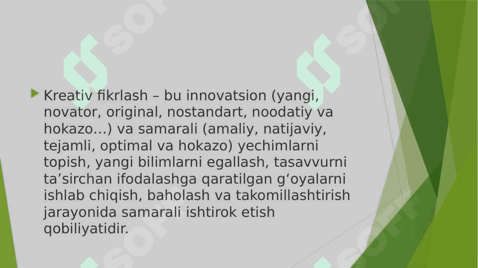 KREATIVLIK SIFATLARINI RIVOJLANTIRISH YO'LLARI 3