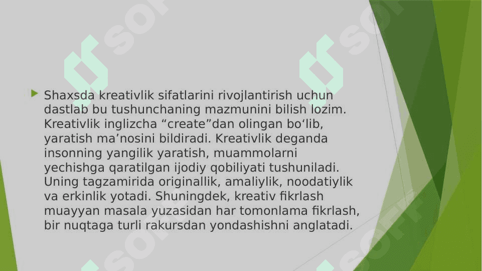 KREATIVLIK SIFATLARINI RIVOJLANTIRISH YO'LLARI 5