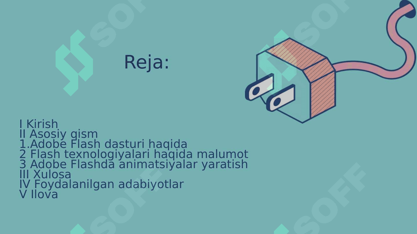 Flash dasturlari to'g'risida umumiy ma'lumot. 3