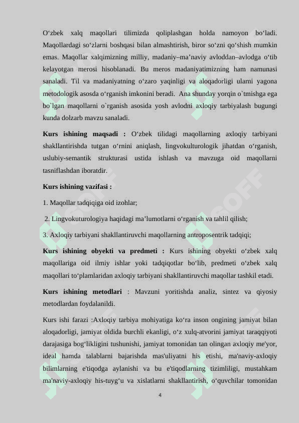 Axloqiy tarbiyada xalq maqollaridan foydalanish 4