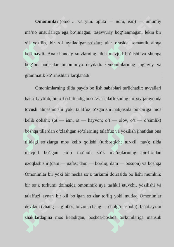 Omonim so’zlar va ularning qo’llanilishi 3