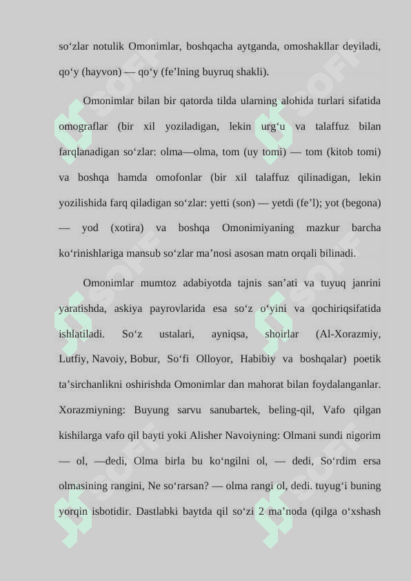Omonim so’zlar va ularning qo’llanilishi 4