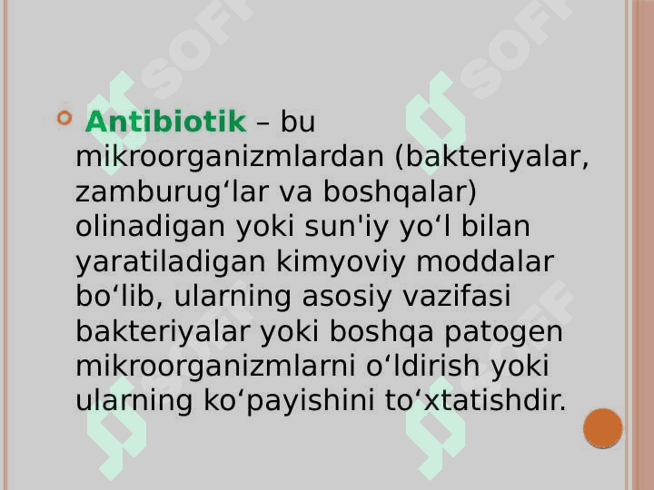 Bakteriyalarning antibiotiklarga chidamli shakllarini paydo bo`lish mexanizmlari 2