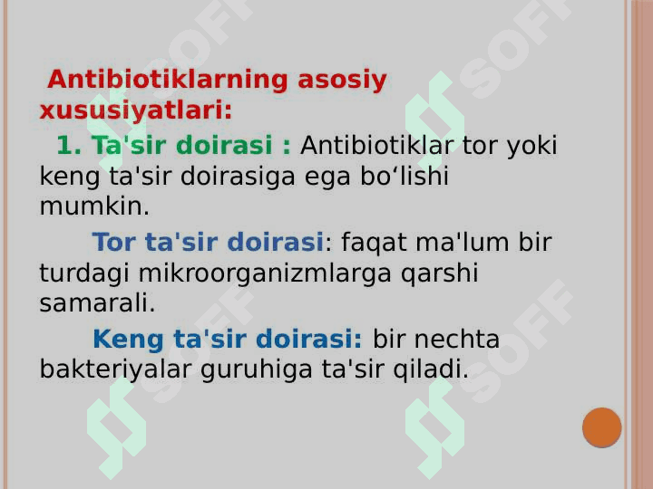 Bakteriyalarning antibiotiklarga chidamli shakllarini paydo bo`lish mexanizmlari 3