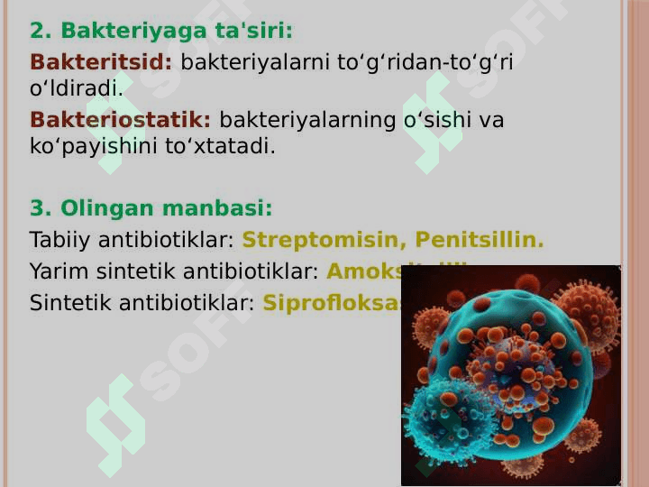 Bakteriyalarning antibiotiklarga chidamli shakllarini paydo bo`lish mexanizmlari 4
