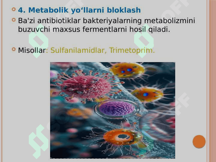 Bakteriyalarning antibiotiklarga chidamli shakllarini paydo bo`lish mexanizmlari 7