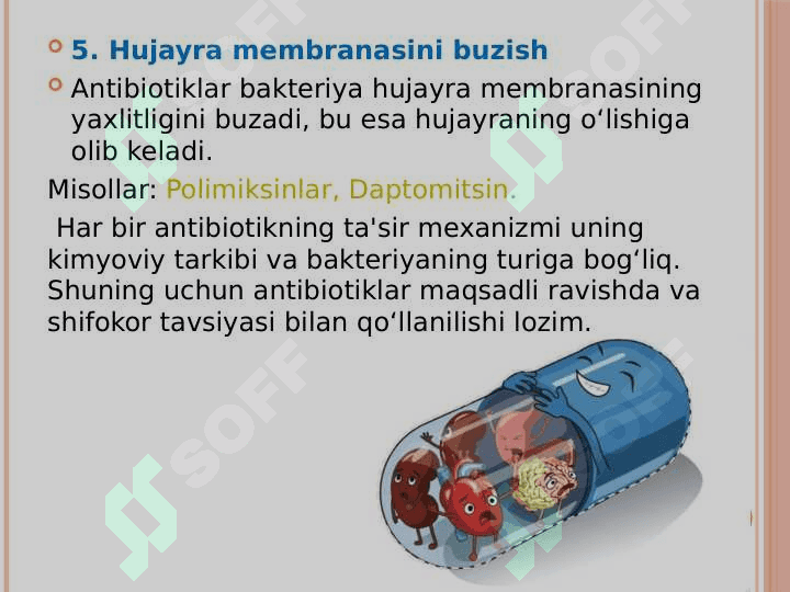 Bakteriyalarning antibiotiklarga chidamli shakllarini paydo bo`lish mexanizmlari 8