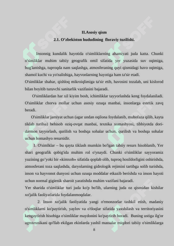 O’zbekistonda mehribonlik uylarida olib boriladigan ijtimoiy pedagogik faoliyat    KURS ISHI 8