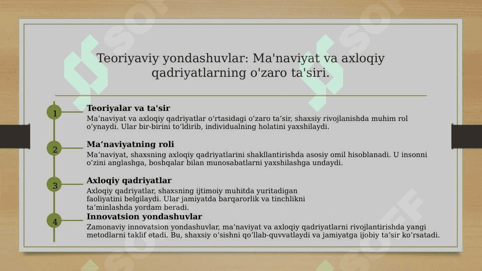 Yuksak ma’naviyatli shaxsni shakllantirishning nazariy-metodologik asoslari 8