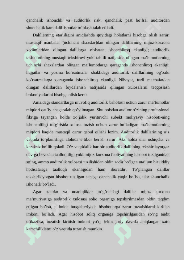Auditorlik dalillar 4