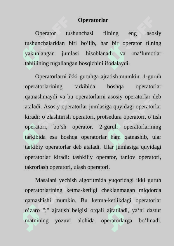 C# VA BOSHQA TILLARDA (PASCAL ,C++) MODULLI DASTURLASH 2