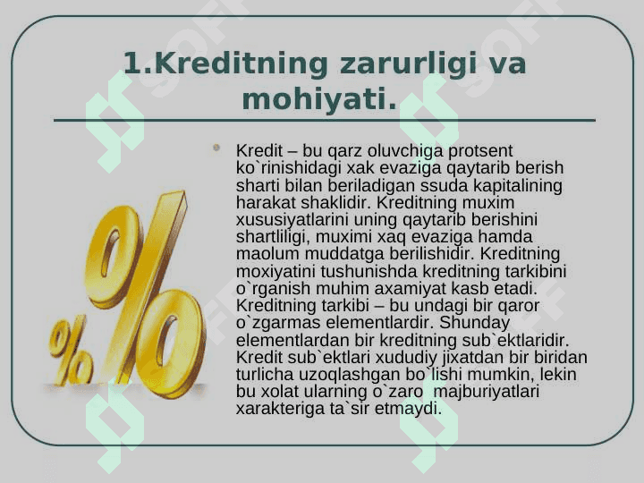 KREDIT ZARURLIGI 3