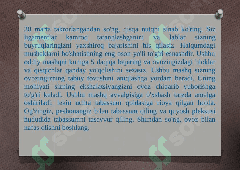 Kuylashning  vazifasi 6