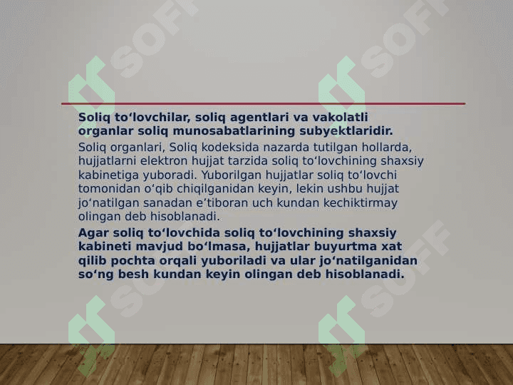 Soliq tushunchasi va soliq tizimi 5