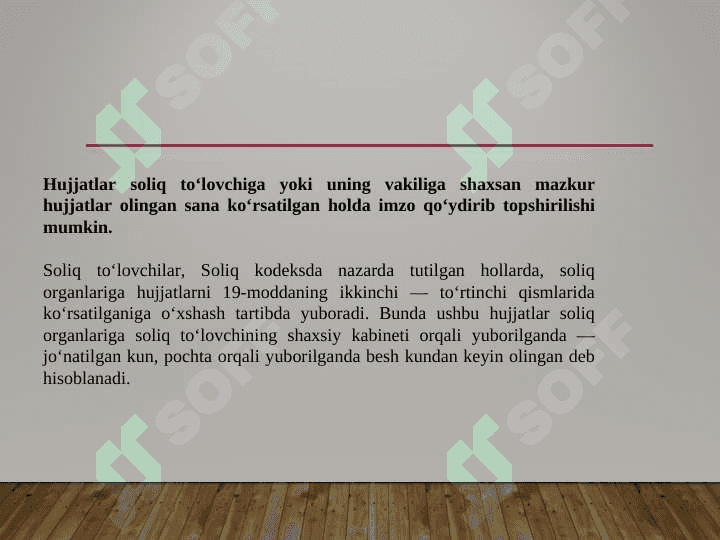 Soliq tushunchasi va soliq tizimi 6