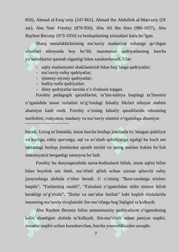 Mutafakkir allomalarimiz me’rosining farzand kamolotida tutgan o’mi 6