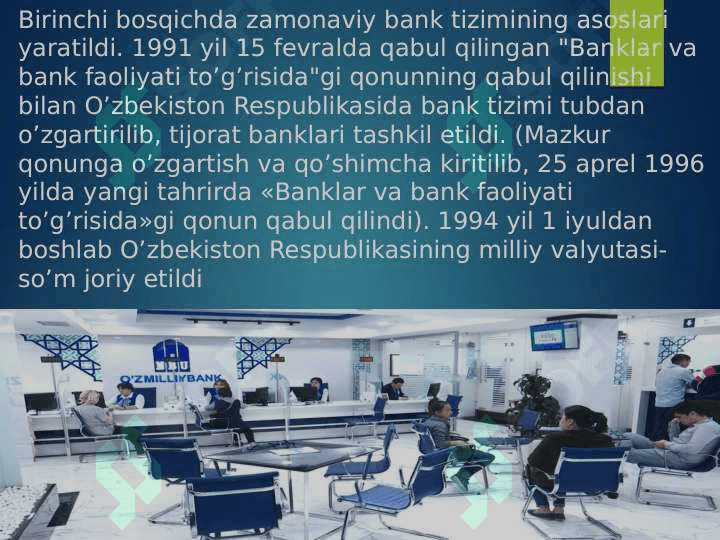 Bank faoliyati 8