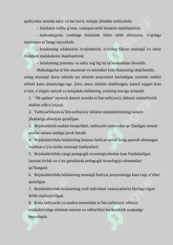 Maktabgacha ta’lim tashkilotlarida ijtimoiy pedagogik ishlarni tashkil etish, 2