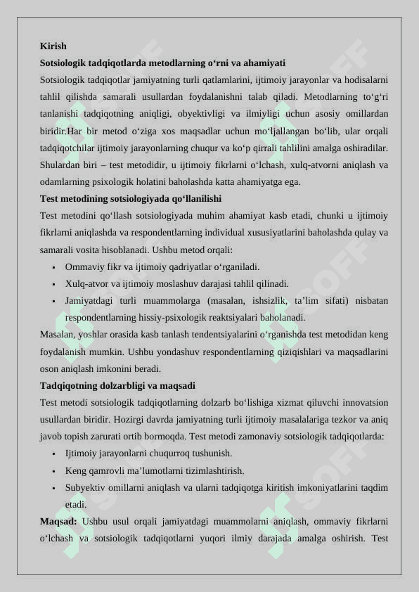 Sotsiologik tadqiqotlarda test metodi 2