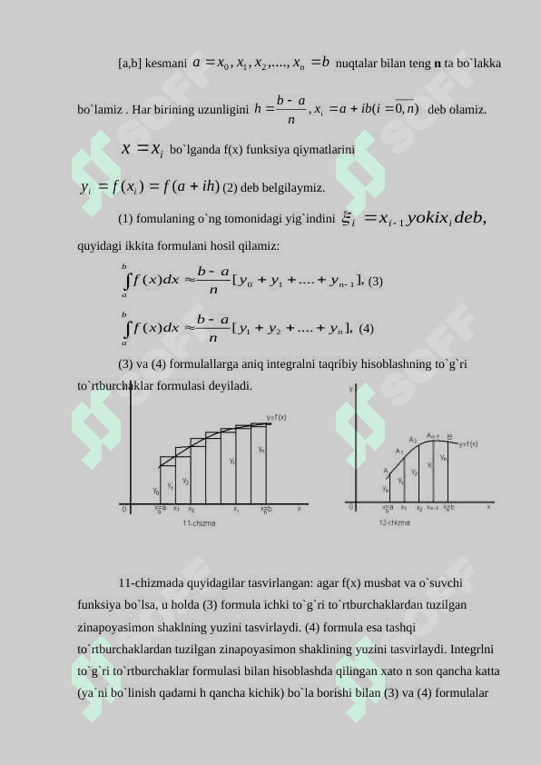 Integralni taqribiy hisoblash 4