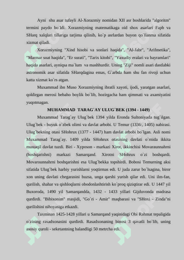 Sharq mutafakkirlarining matematikaga oid qarashlari. 3