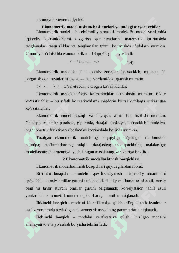 Ekonometrik modellashtirishda korrelyatsion taxlil (korrelyatsiya maydoni, korrelyatsiya koeffitsenti, korrelyatsiya koeffitsent turlari) 3