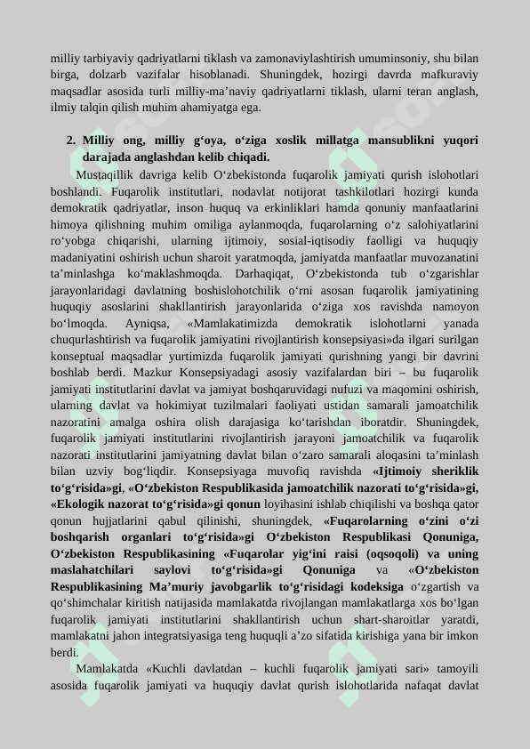 O‘ZBEKISTON MUSTAQIL DEMOKRATIK TARAQQIYOTIDA MILLIY G‘OYAGA EHTIYOJNING ORTISHI 3