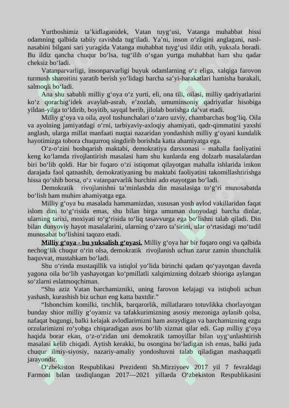 INSON ERKINLIGI, HUQUQ VA MANFAATLARINING  MILLIY G‘OYADA AKS ETISHI 4