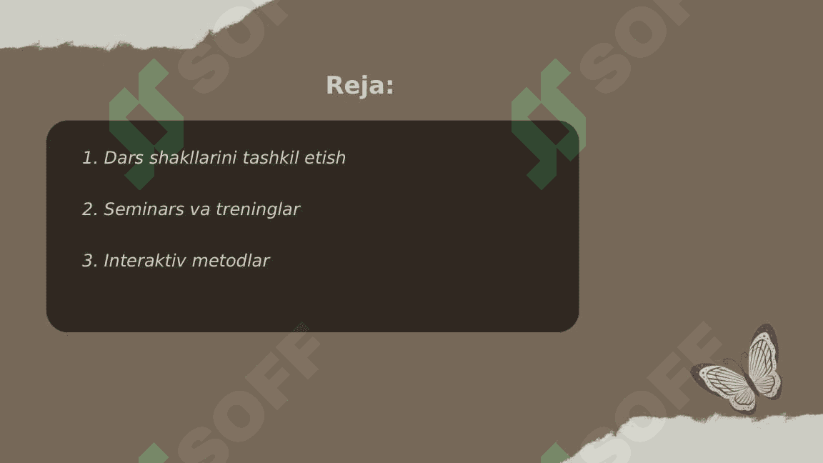 O‘QUV VA PEDAGOGIK AMALIYOTINI TASHKIL ETISH SHAKLLARI. 2