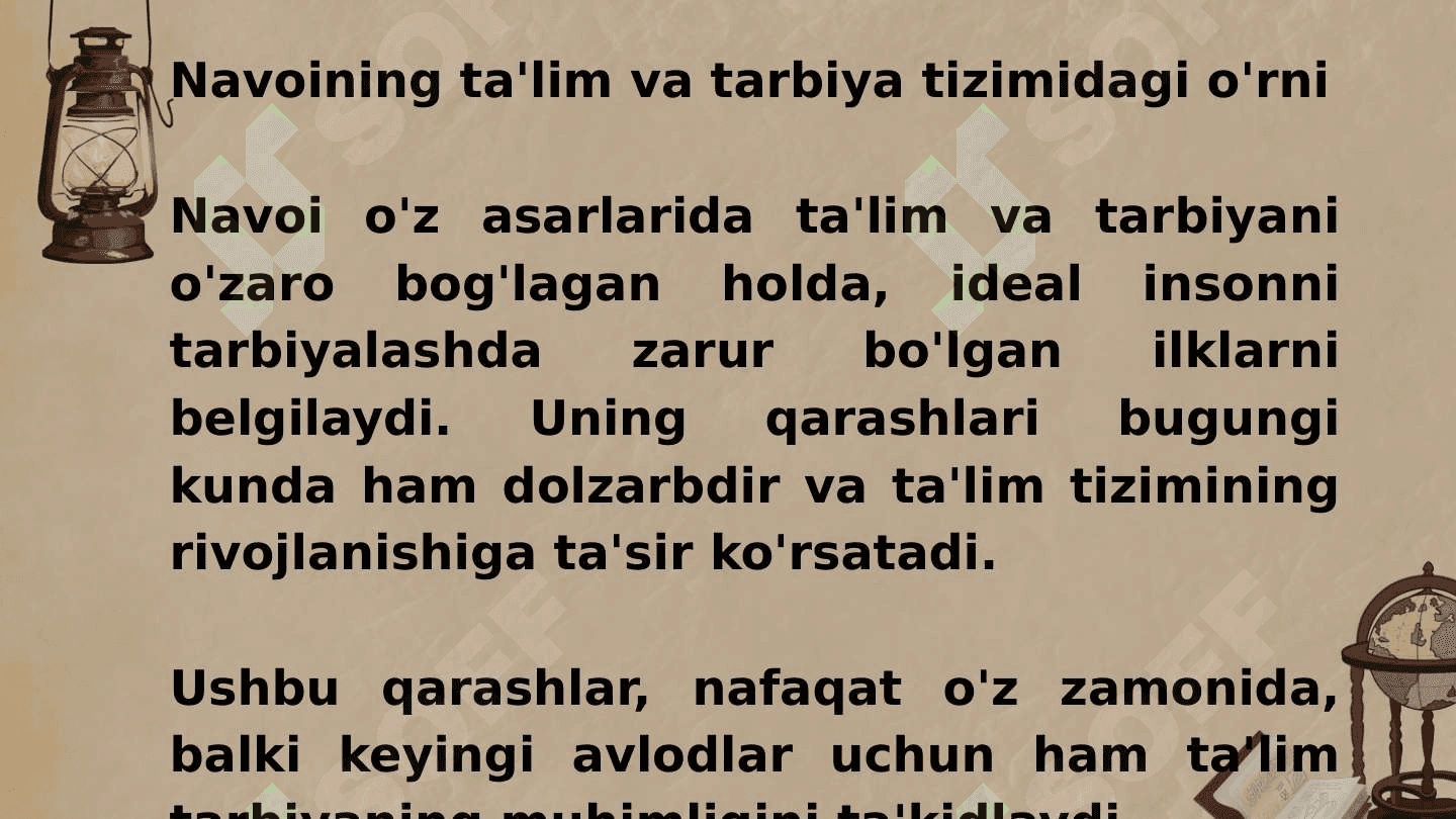 Alisher Navoiyning ta'lim-tarbiya tug'rsisidagi qarashlari 3