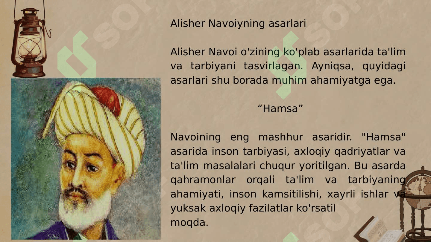 Alisher Navoiyning ta'lim-tarbiya tug'rsisidagi qarashlari 4
