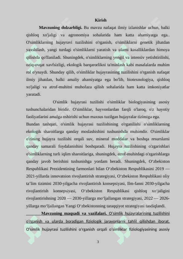 O‘simlik hujayrasining tuzilishi 3