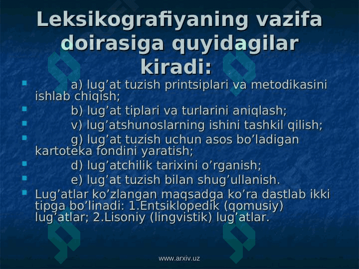 LUG'ATLAR  YARATISHDA KOMPYUTERDAN FOYDALANISH MUAMMOLARI 2