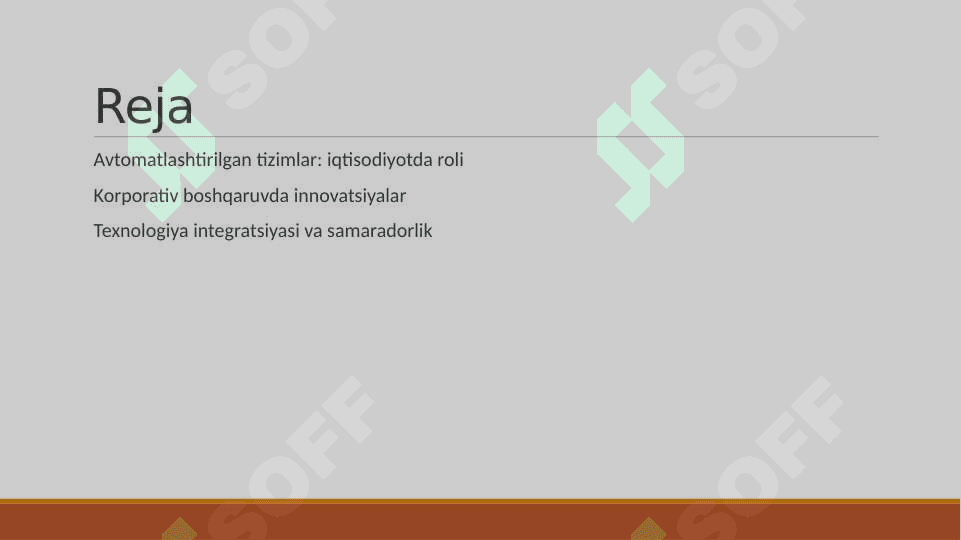 Avtomatlashtirilgan loyihalash tizimlarini iqtisodiyot va korporativ boshqaruv sohalarida qo'llash 2
